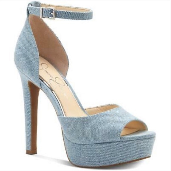 Jessica Simpson Denim Pumps - Picture 1 of 15
